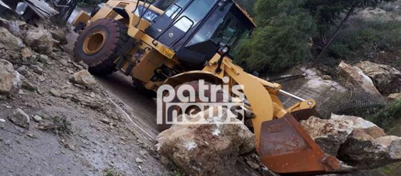 Ηλεία: Μεγάλες είναι οι ζημιές από την έντονη κακοκαιρία στο Λέπρεο (φωτό)